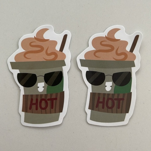 Coffee Cup Sticker Set - Picture 2 of 10